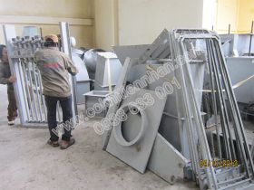 Tập kết vật tư tại công trình