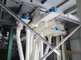 Hệ thống vít rút liệu xuống cần