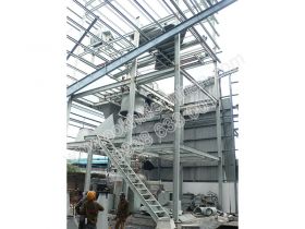 Khung tháp dây chuyền xử lý nguyên liệu