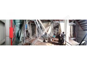 Giai đoạn lắp máy dây chuyền 20 tấn